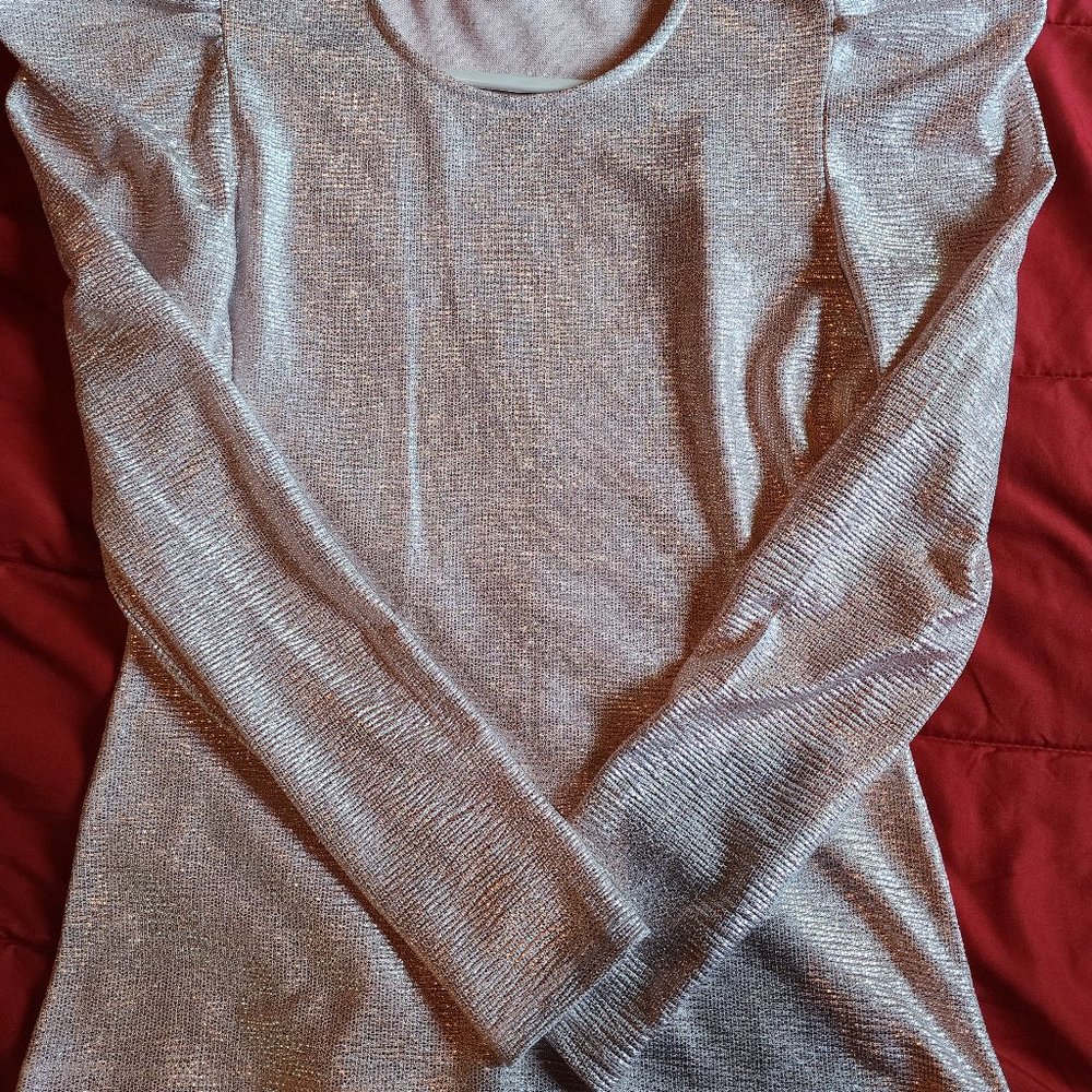 Pinkish sparkly dress shirt